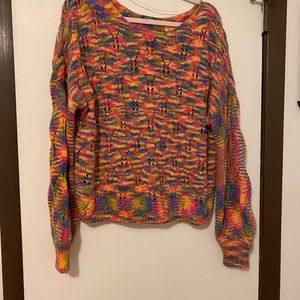 Multi colored sweater